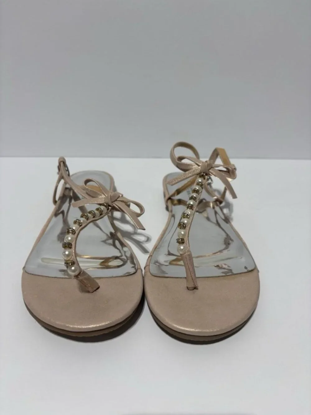Badgley Mischka Big Kids’ Cara Emily Blush Sandals, Girls’ Size 5 M